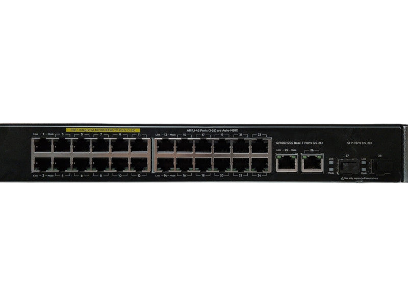 Aruba 2530-24 24-Port Managed PoE+ Ethernet Switch J9779A