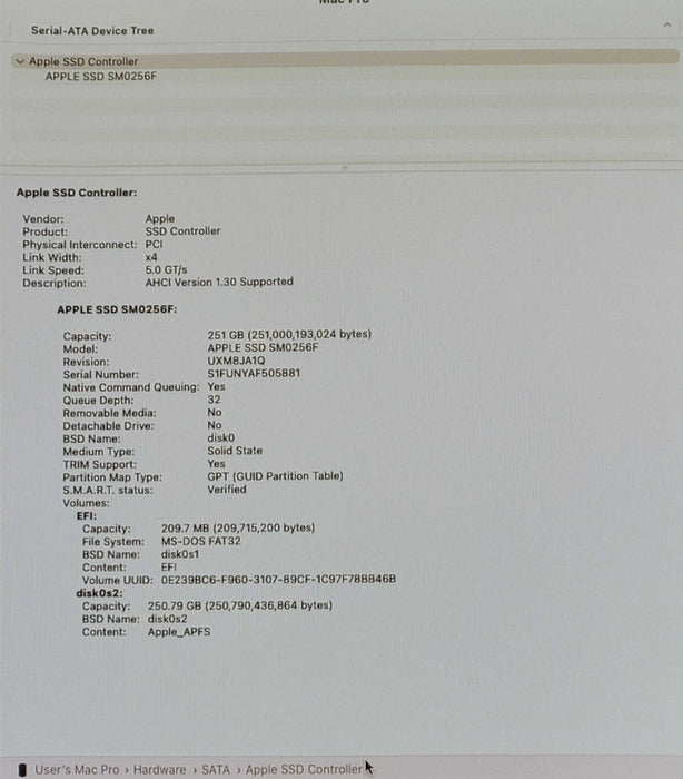 Apple Mac Pro 2013 - Xeon E5-1650 v2 @ 3.5GHz, 16GB RAM, 256GB SSD, 2xD500