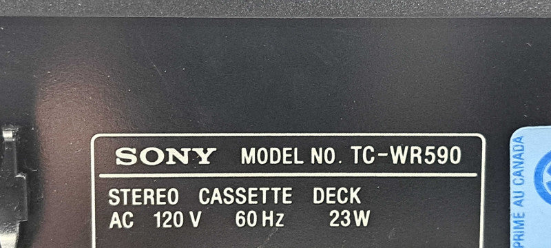 Vintage Sony TC-WR590 Dual Cassette Deck| READ