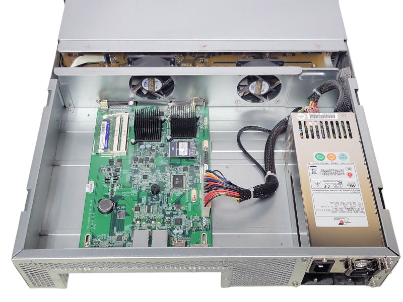 QNAP TS-1269U-RP 12 BAY NAS with 8x 2TB Hard drives, 1x PSU _