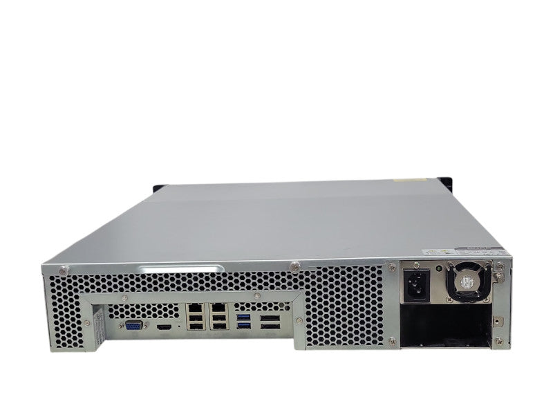 QNAP TS-1269U-RP 12 BAY NAS with 8x 2TB Hard drives, 1x PSU _