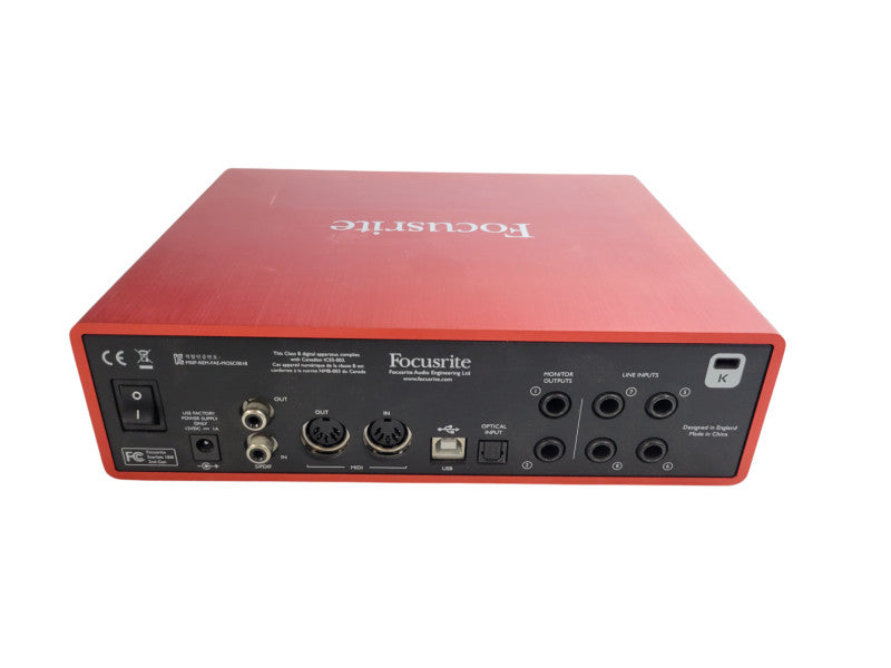 Focusrite Scarlet 18i8 2nd Gen USB Audio Interface %