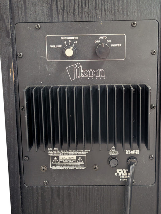 IKON CM6200L 2-Way 8ohm Tower Speakers with Built in Subwoofer  -