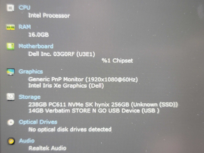 Dell Precision 5430 i7-1255U 16GB RAM 256GB SSD READ β Lap200