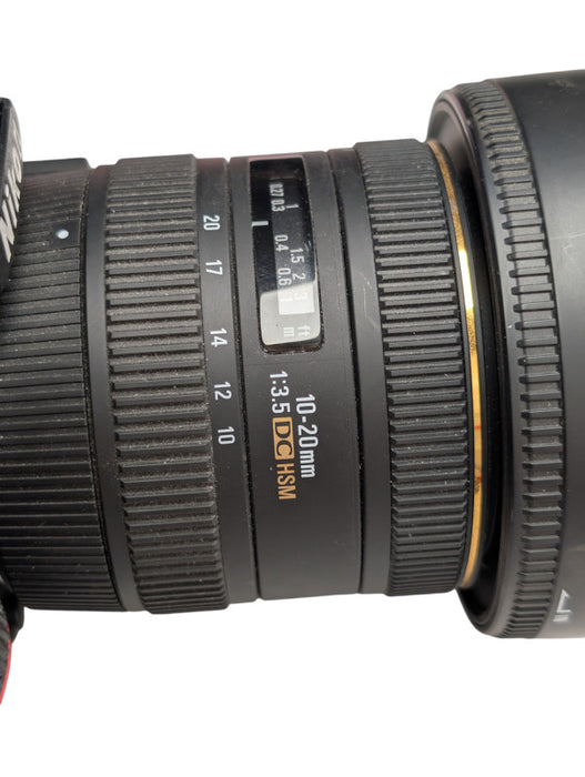 Nikon D7000 Digital Camera  with Sigma EX 10-20mm 1:3.5 DC HSM Lens  -