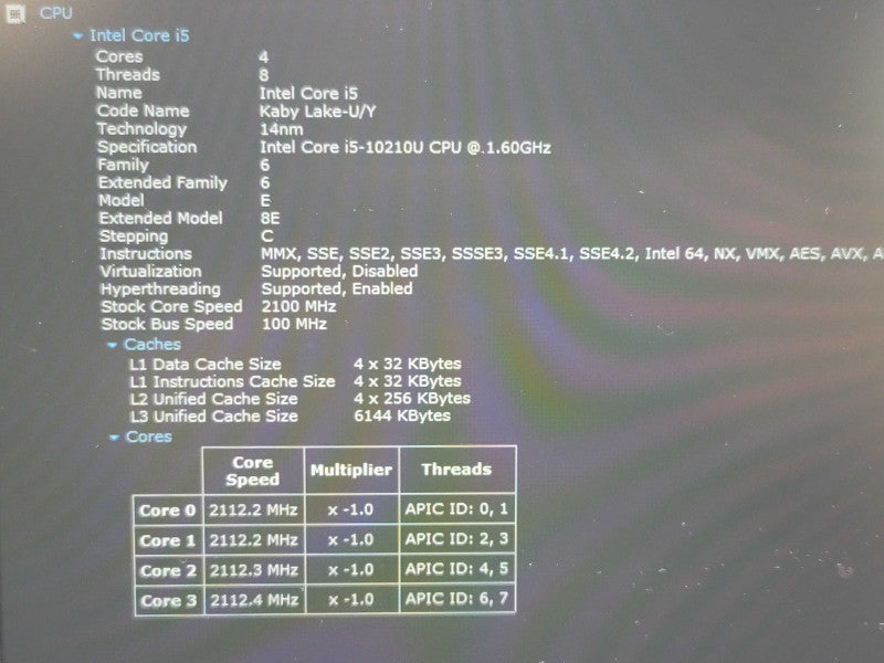 Asus ZenBook 14 UX434F i5-10210U 8GB RAM 256GB SSD  β Lap200