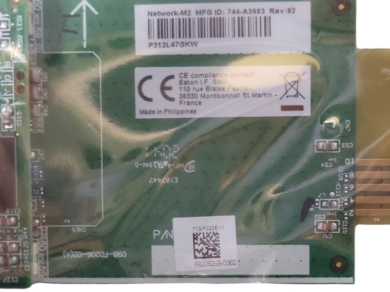 Open-Box Eaton 744-A3983 Rev 2 Nb-Network-M2 Gigabit Network Card _