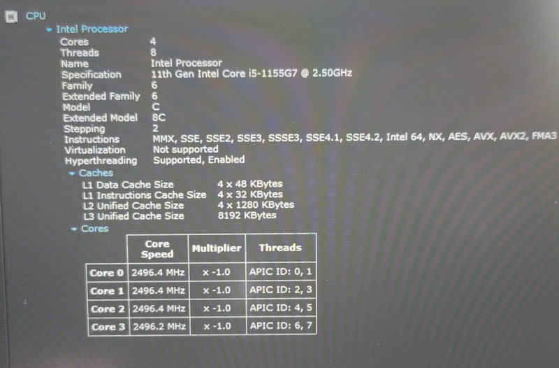 GigaByte U4 14" i5-1155G7 16GB RAM 256GB SSD  β Lap200