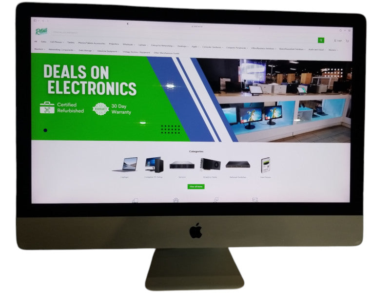 Apple iMac 27" Retina 5K Late2015, i7-7600K CPU 4.0GHz 32GB Ram - 256GB HDD
