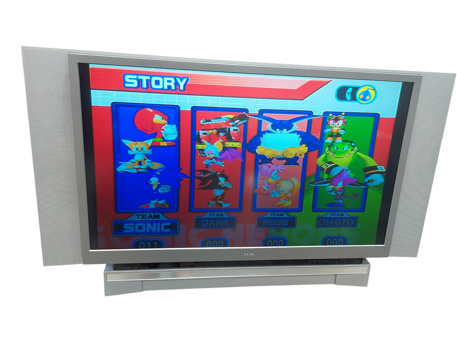 Toshiba 52"DLP TV & Nintendo Gamecube Black,Black Controller & Sonic Game  =
