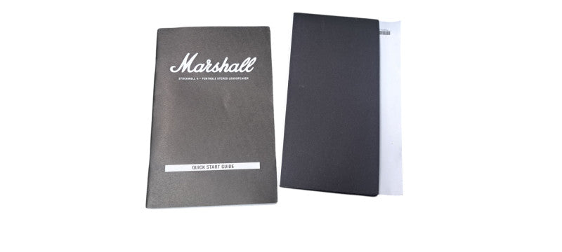 Marshall Stockwell II Portable Bluetooth Speaker In Black & Brass| READ