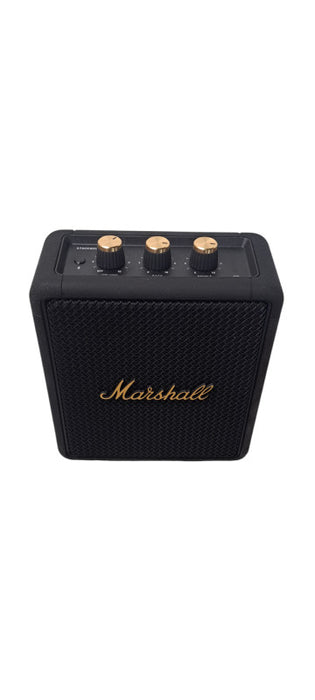 Marshall Stockwell II Portable Bluetooth Speaker In Black & Brass| READ
