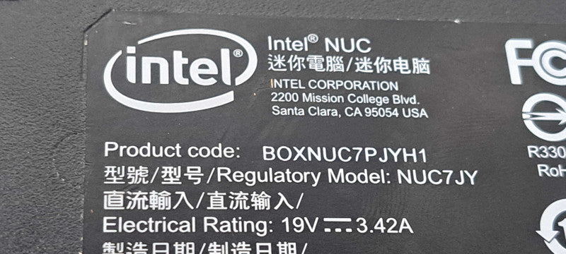Intel NUC NUC7JY |Pentium Silver J5005| 16GB RAM| No HDD