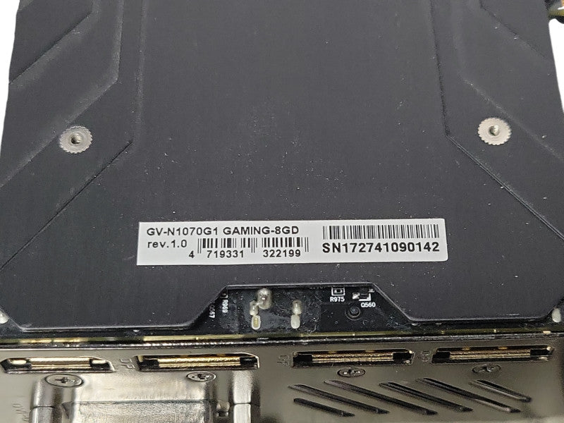 Gigabyte GTX 1070 GV-N1070G1 GAMING-8GD 8GB GDDR5 Graphics card _