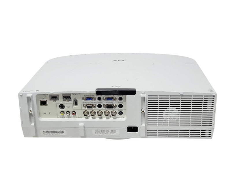 NEC NP-PA550W WXGA 1280x800 3LCD Projector 5500-Lumens only 17 Lamp Hours _
