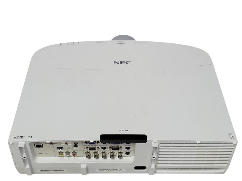 NEC NP-PA550W WXGA 1280x800 3LCD Projector 5500-Lumens only 17 Lamp Hours _