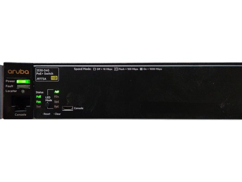 Aruba J9773A 2530-24G-PoE+, 24 Port Gigabit PoE+ w/ 4x SFP Switch