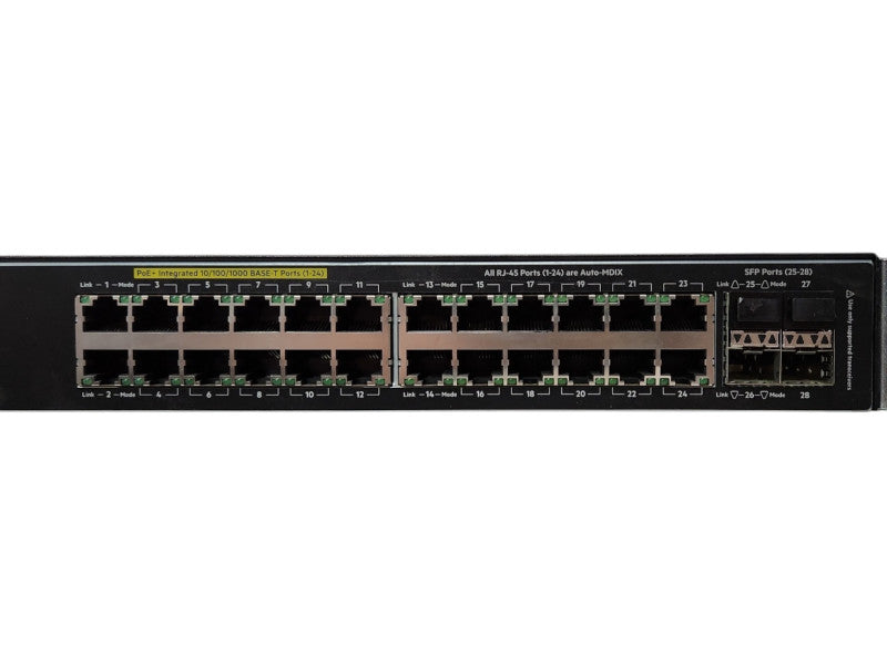 Aruba J9773A 2530-24G-PoE+, 24 Port Gigabit PoE+ w/ 4x SFP Switch
