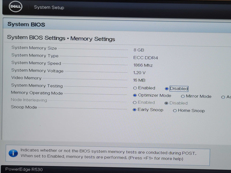 Dell PE R530 2U, 1x Xeon E5-2620v3 2.40GHz 8GB DDR4, H730 Mini, 2x 750W PSU _