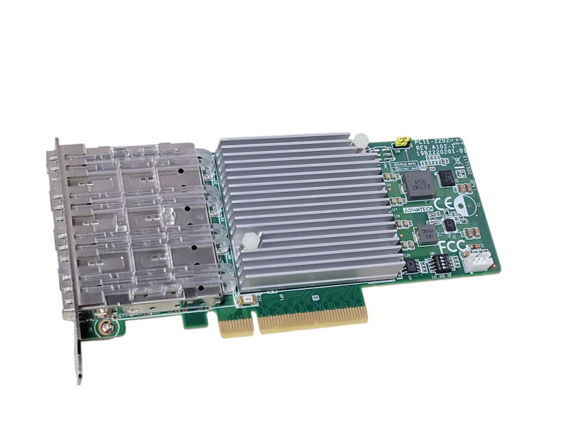 Advantech PCIE-2202 is a low-profile quad port 10GE Ethernet network adapte Q_