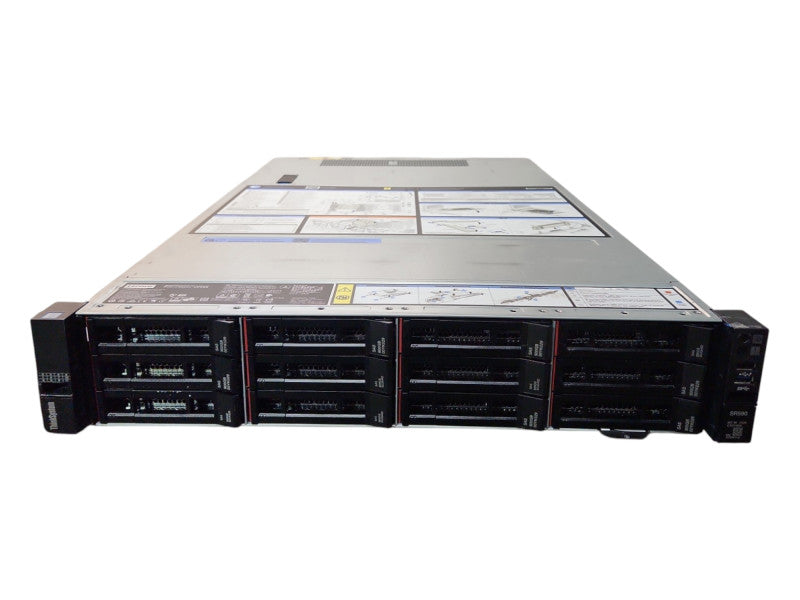 Lenovo SR590 2U 12x3.5", 2x Xeon Silver 4116,128GB DDR4, 4x4TB SAS, 930-16i