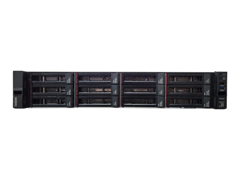 Lenovo SR590 2U 12x3.5", 2x Xeon Silver 4116,128GB DDR4, 4x4TB SAS, 930-16i