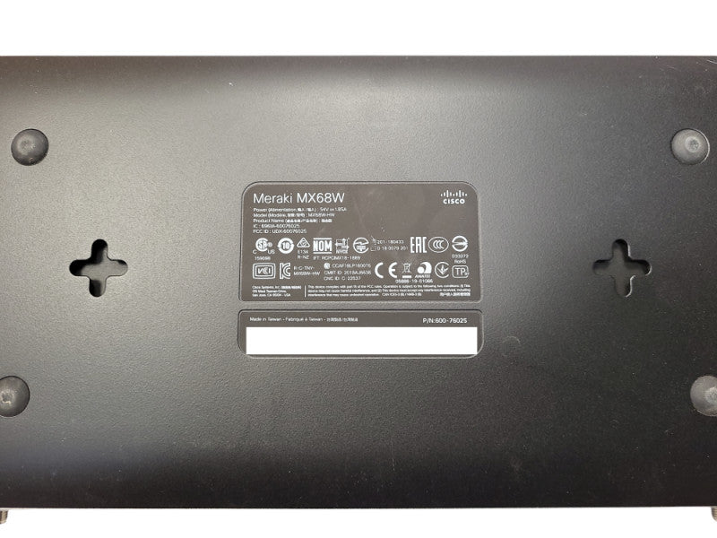 Cisco Meraki MX68W-HW Wireless Security Appliance Unclaimed Q$