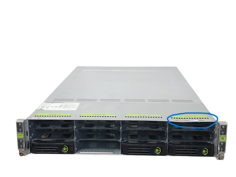Cohesity 2U 3-Node Server w/ 6x Xeon Silver 4110 CPUs and 196GB DDR4, READ _