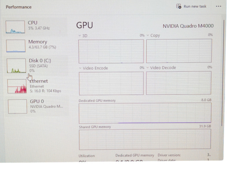 DELL Precision 5820 X-Series Intel Core i9-10900X 64GB RAM 512GB SSD  - -