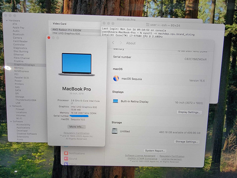 Apple MacBook Pro 16" 2019 A2141 | i7-9750H @2.6GHz 16GB DDR4 512GB SSD - READ
