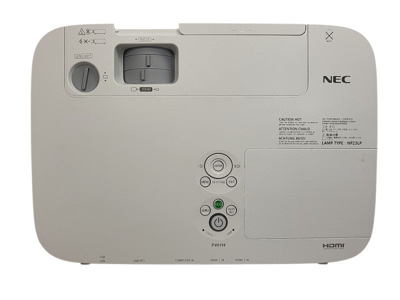 4000 Lumens NEC P401W 3LCD Projector 1080i HD WXGA HDMI  Lamp hour: 1097h $