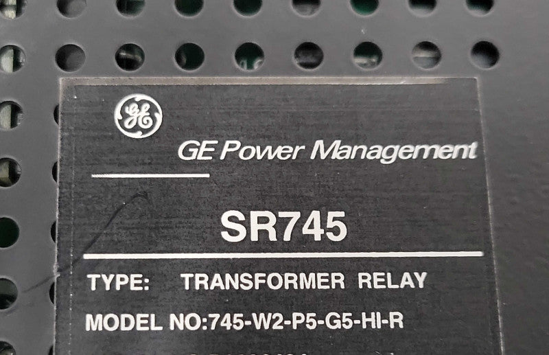 GE Power Management SR745 transformer relay 745-W2-P5-G5-HI-R _