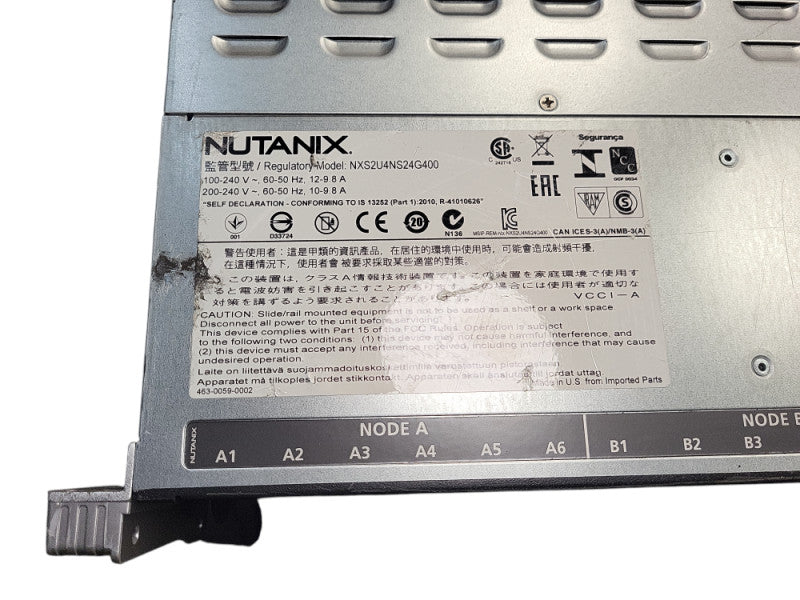 Nutanix X10DRT-P 4x Node Server 2U 24x2.5" 8x Xeon E5-2630 v3 128GB DDR4 $
