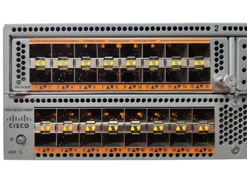 Cisco Nexus 5596UP 48x SFP+ 10x 10-GbE SFP+ Switch w/ N55-M16UP, 2x PSU