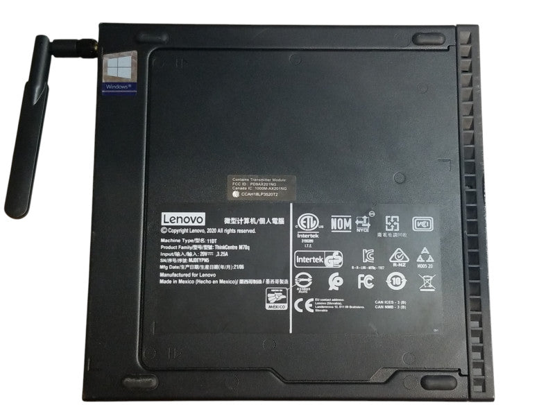 Lenovo ThinkCentre M70q USFF Intel i5-10400T CPU 2.00GHz, 16GB RAM - NO HDD