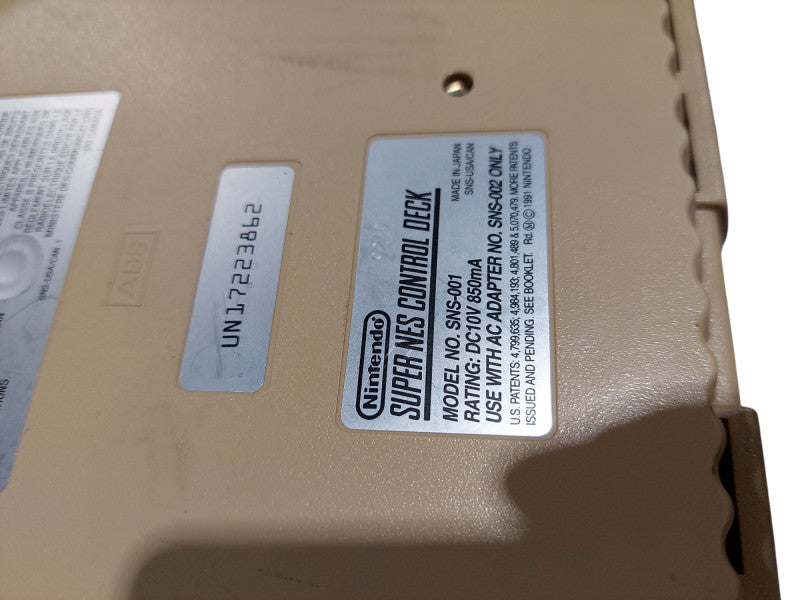 Super NES Control Deck Model: SNS-001 Made in Japan =