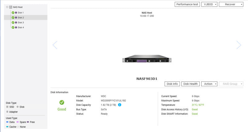 QNAP TS-451U Network Attached Storage, 8TB (4x2TB) HDDs