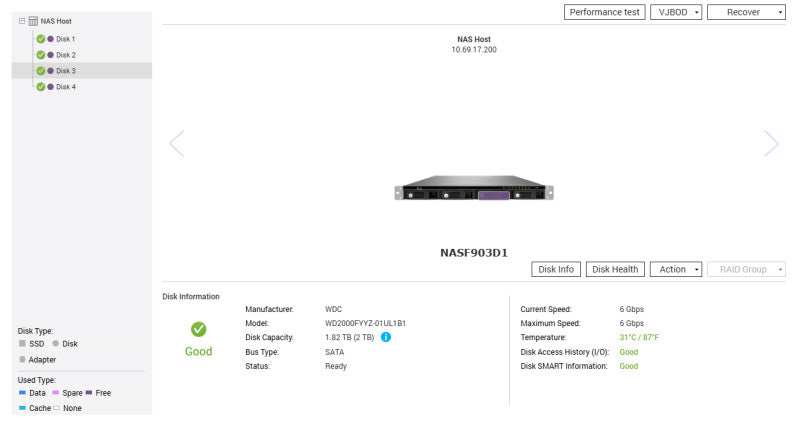QNAP TS-451U Network Attached Storage, 8TB (4x2TB) HDDs
