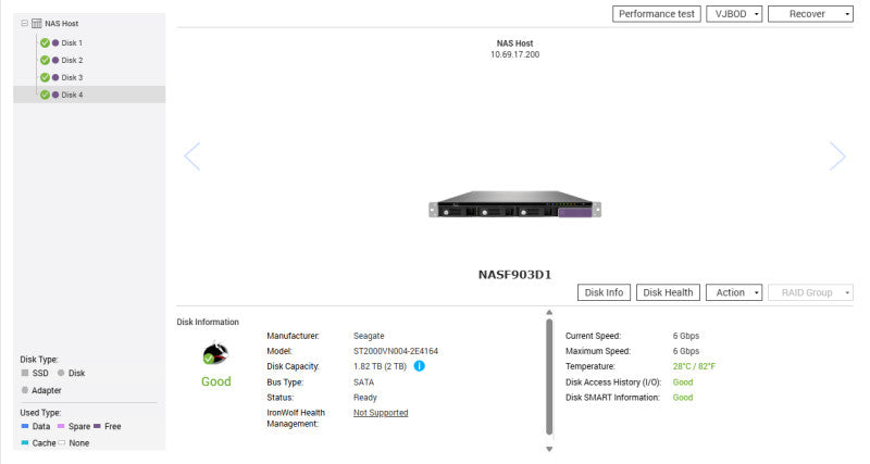 QNAP TS-451U Network Attached Storage, 8TB (4x2TB) HDDs
