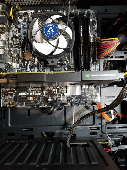 Custom Tower With Asus B350M, AMD Ryzen 7 1700X CPU 3.40GHz - 16GB RAM
