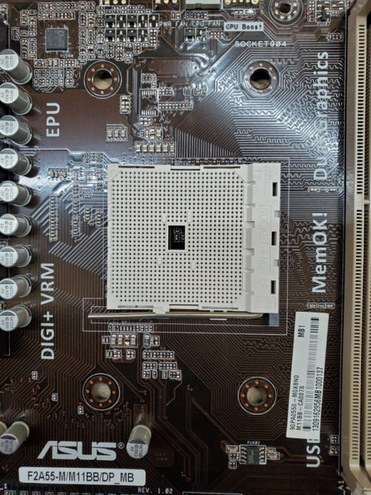 Asus F2A55-M AMD Socket FM2 Motherboard w/ I/O Shield - No CPU/RAM *READ*