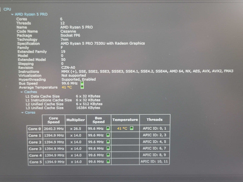 Lenovo ThinkPad L14 Gen 4 Ryzen 5 7530U 16GB DDR4 256GB SSD  β Lap200