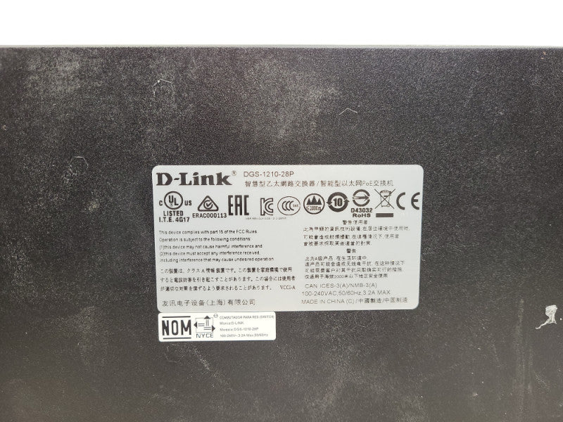 D-LINK DGS-1210-28P 28 Port Smart Managed GIGABIT POE SWITCH 28 POE 4SFP Q$