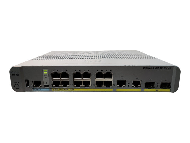 Cisco WS-C3560CX-12PC-S V03, 12-Port Gigabit PoE+ 240W Silent Switch