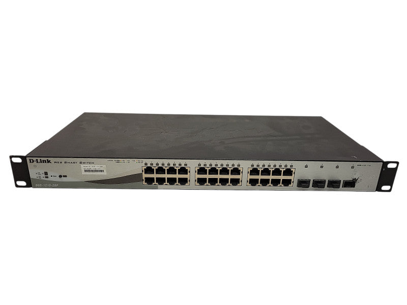 D-Link DGS-1210-28P 28-Port PoE Gigabit Web Smart Switch w/ 4 Gigabit SFP P Q$