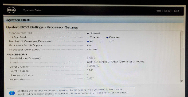 Dell PowerEdge T330 1x Xeon E3-1230 v5 32GB DDR4 H330 - No HDD
