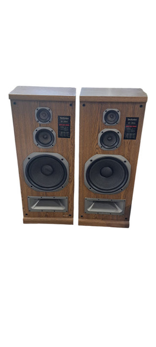 Vintage Pair of Technics SB‑2855 3‑Way Tower Speakers | Great Sound!