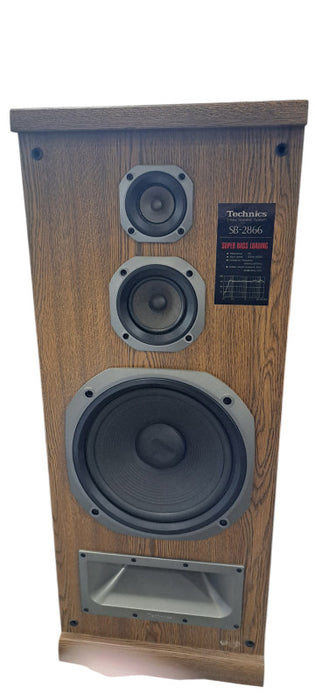 Vintage Pair of Technics SB‑2855 3‑Way Tower Speakers | Great Sound!