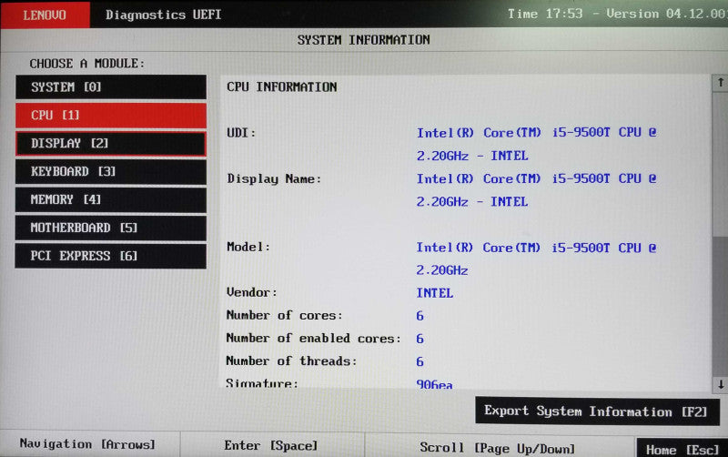 Lenovo ThinkCentre M720q USFF Intel i5-9500T CPU 2.20GHz 8GB RAM - NO HDD Q