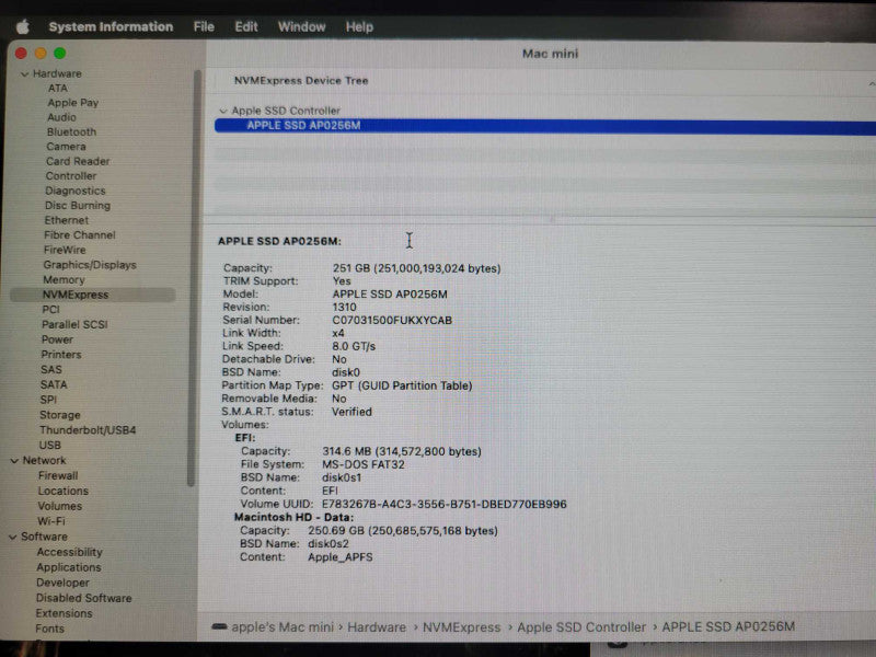 Mac Mini 2018, Core i3-8100B 3.6GHz 8GB RAM 256GB SSD macOS Sequoia _